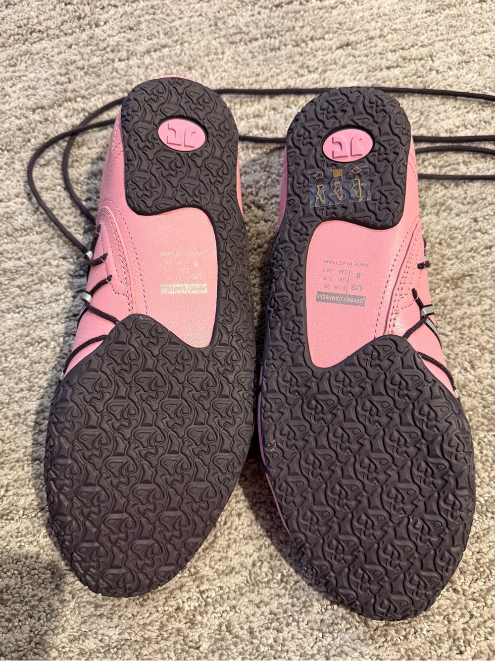 Jeffrey Campbell Pink Lace-Up Ballet Flats - Picture 3 of 6